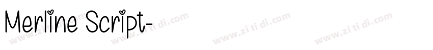 Merline Script字体转换 Merline Script字体转换